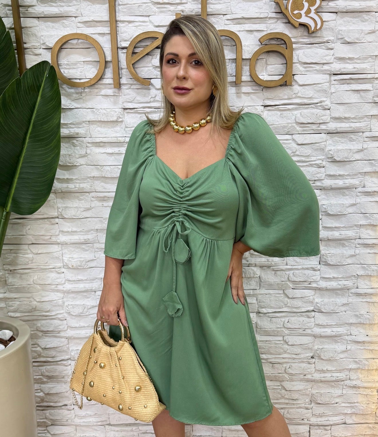 Vestido Midi Maysa- O Frescor Vibrante do Viscolinho em um Look Artesanal