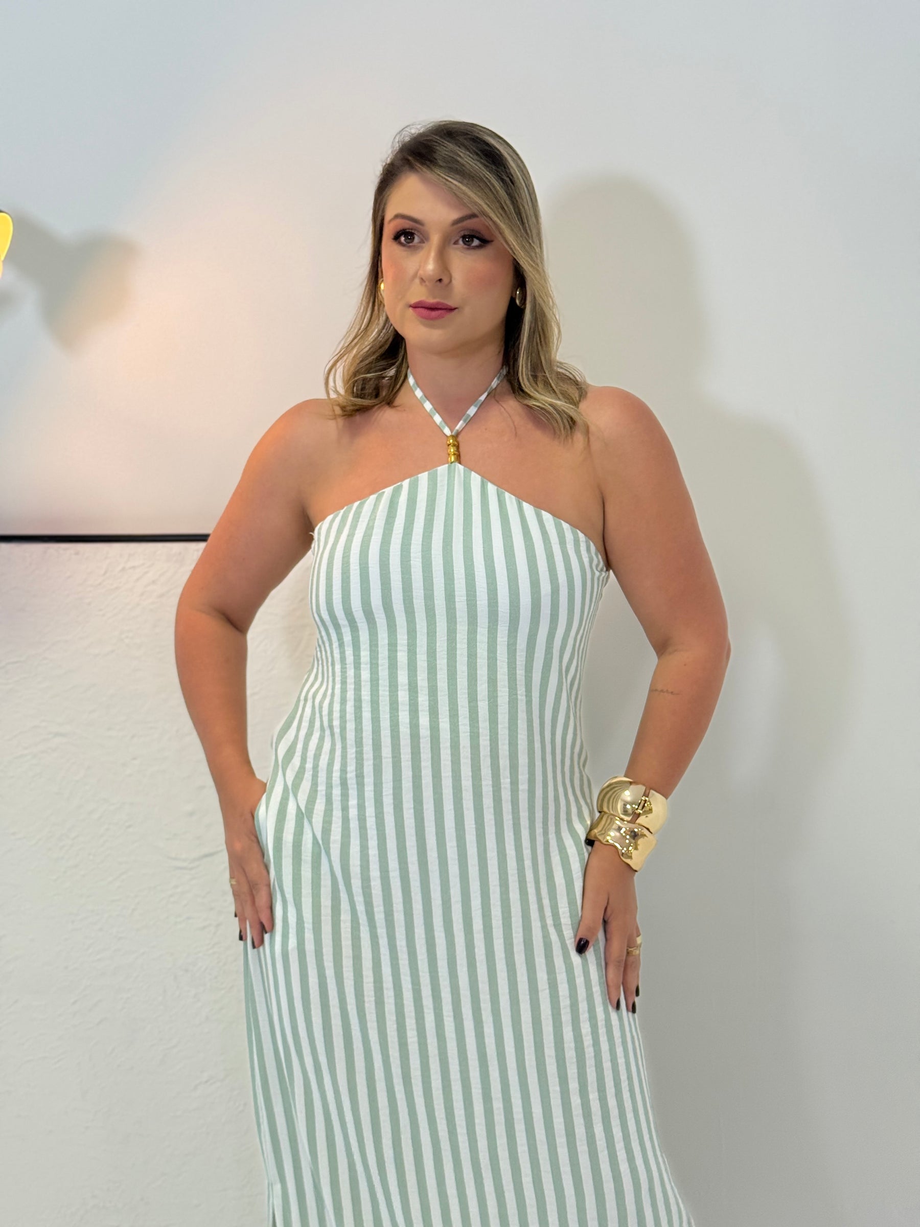 Vestido Marina Listrado – Versatilidade, Frescor e Elegância Casual