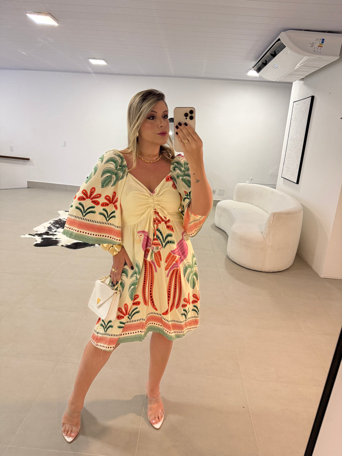 Vestido Midi Maysa- O Frescor Vibrante do Viscolinho em um Look Artesanal
