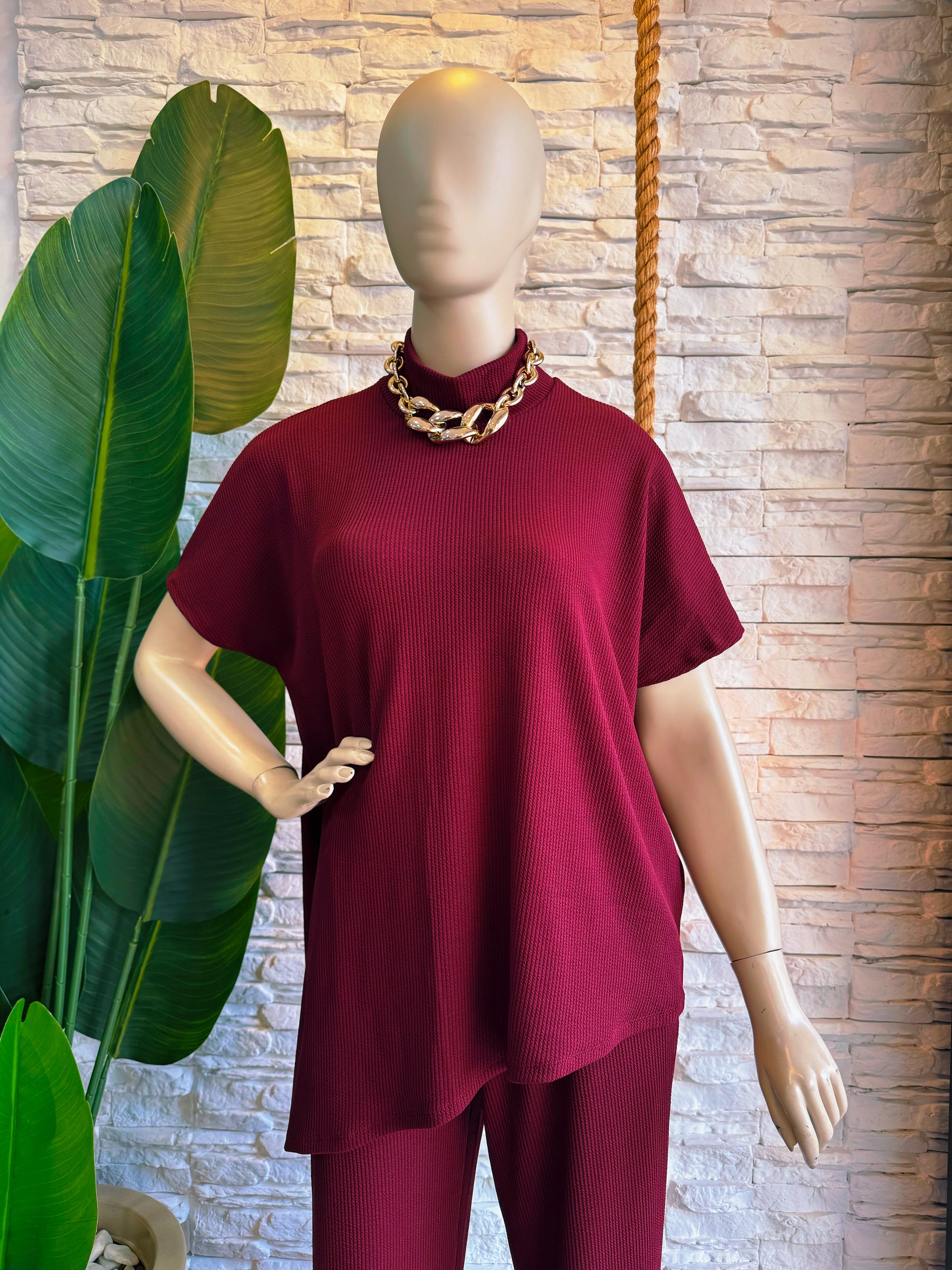 Conjunto Paloma em Malha Creponada