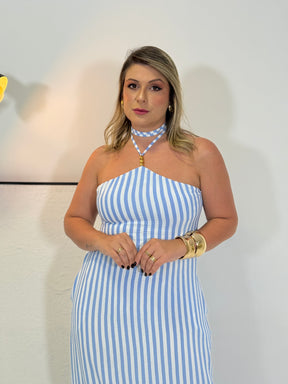 Vestido Marina Listrado – Versatilidade, Frescor e Elegância Casual