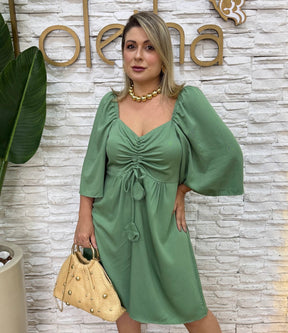 Vestido Midi Maysa- O Frescor Vibrante do Viscolinho em um Look Artesanal