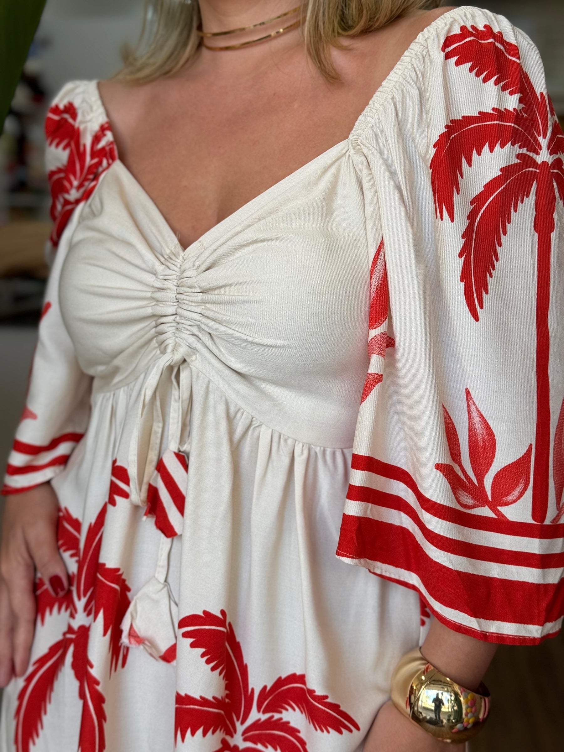 Vestido Midi Maysa- O Frescor Vibrante do Viscolinho em um Look Artesanal