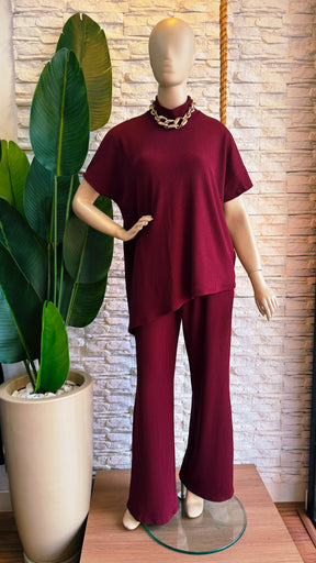 Conjunto Paloma em Malha Creponada