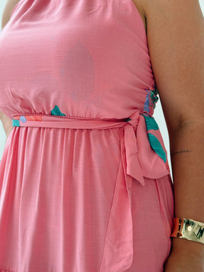 Vestido MIDI Laís Rosa – Leveza, Feminilidade e Elegância Natural