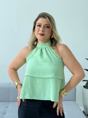 Blusa Lila Verde – Frescor, Elegância e Estilo em Uma Só Peça