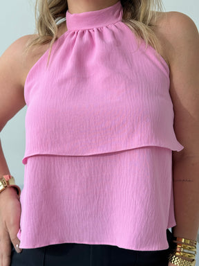 Blusa Lila Rosa – Sofisticação e Leveza com Toque Feminino