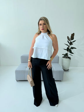 Blusa Lila Frente Única – Elegância e Conforto com Toque Sofisticado