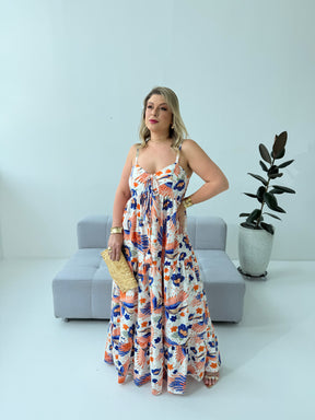 Vestido Flora – Elegância e Leveza em Crepe de Seda