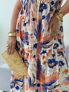 Vestido Flora – Elegância e Leveza em Crepe de Seda