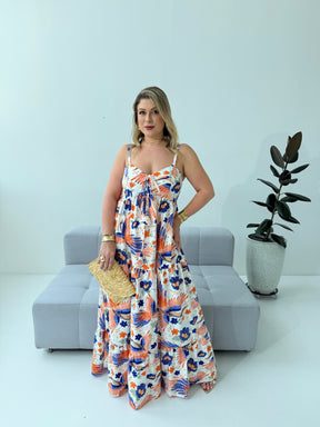 Vestido Flora – Elegância e Leveza em Crepe de Seda